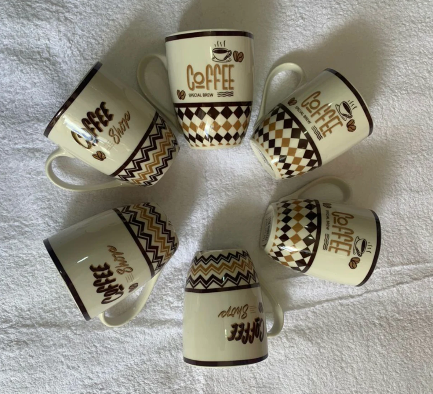 PACK DE 6 MUG CERAMIQUE DESIGN