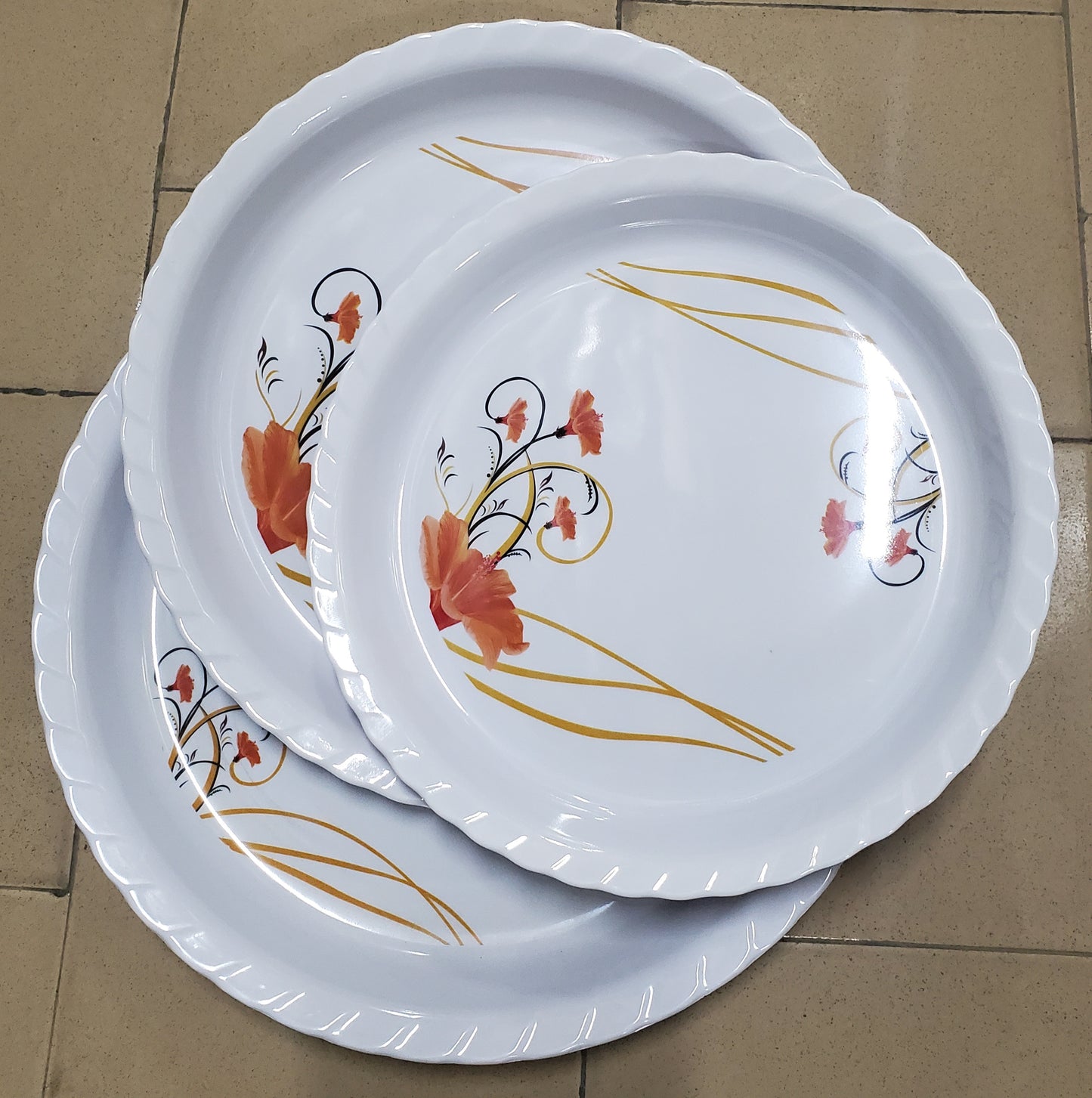 ✅ SET DE 03 PLATEAUX SERVICE