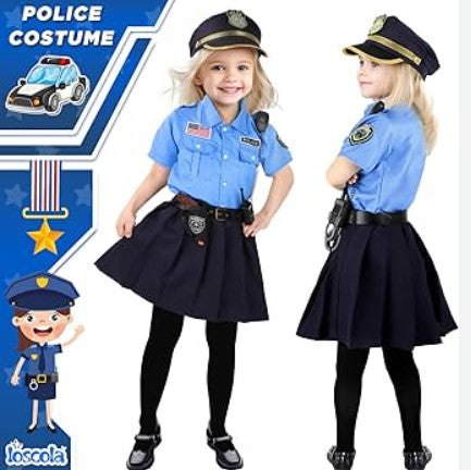 Déguisement Mardi Gras Enfant POLICIER (GILET + ACCESSOIRES) (Taille s –  Destock Dakar