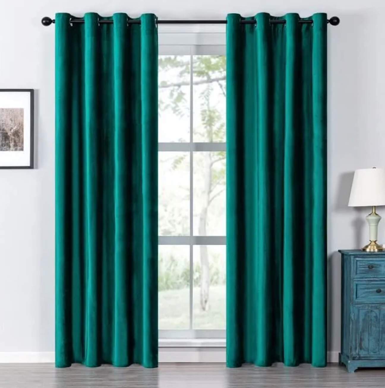 ✅ Rideau Occultant Vert Emeraude L140 x H260 cm
