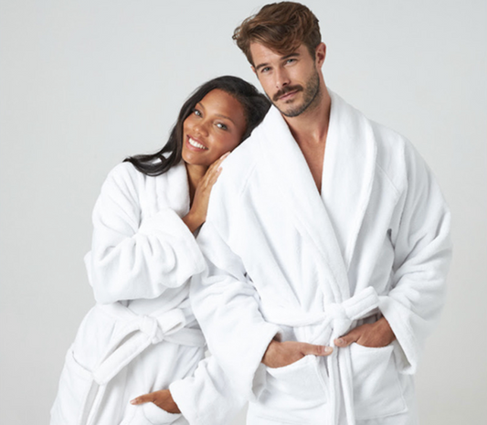 ✅ Peignoir de Luxe de Qualité Supérieure Blanc
