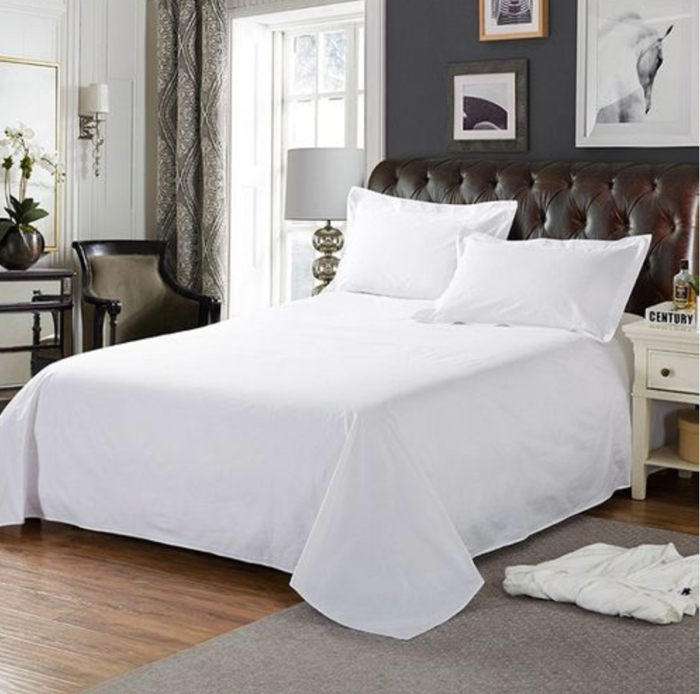 ✅ DRAP DE LIT BLANC (03 pièces)