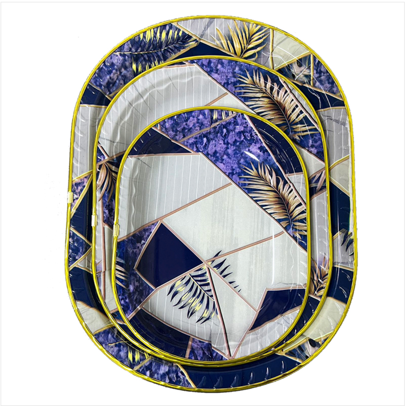 ✅ SET DE 03 PLATEAUX SERVICE