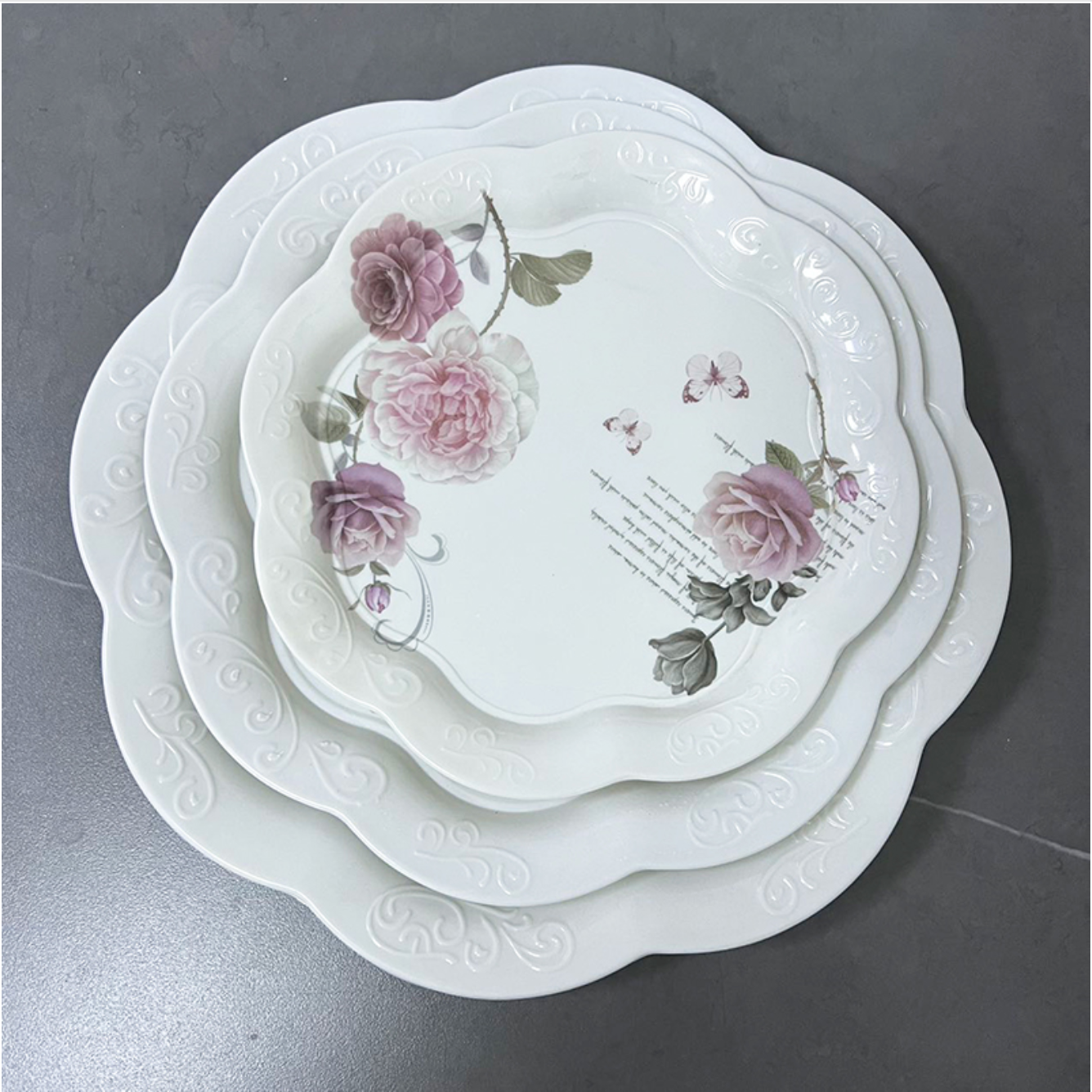 ✅ SET DE 03 PLATEAUX SERVICE