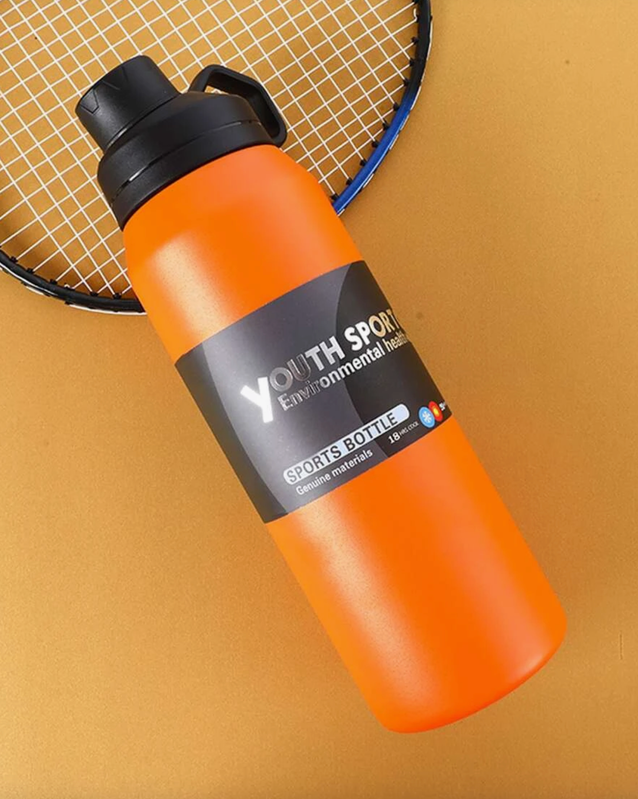 ✅ 01 Gourde SPORT ISOTHERME en Acier Inoxydable (Choisissez votre couleur!)