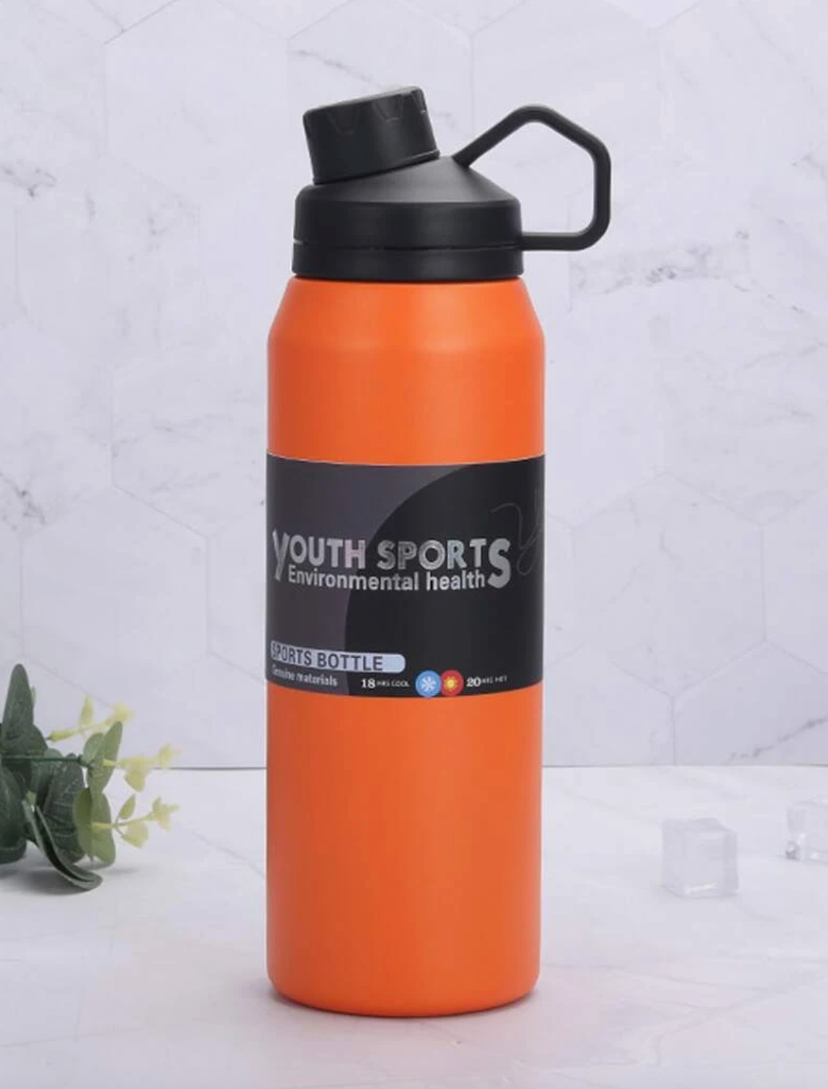 ✅ 01 Gourde SPORT ISOTHERME en Acier Inoxydable (Choisissez votre couleur!)