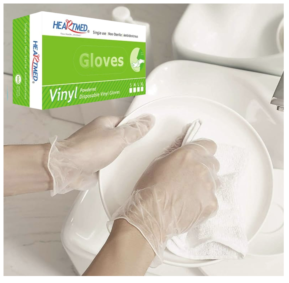 ✅ Pack de 5 boîtes de 100 gants en vinyle – (Idéal pour les utilisateurs réguliers)