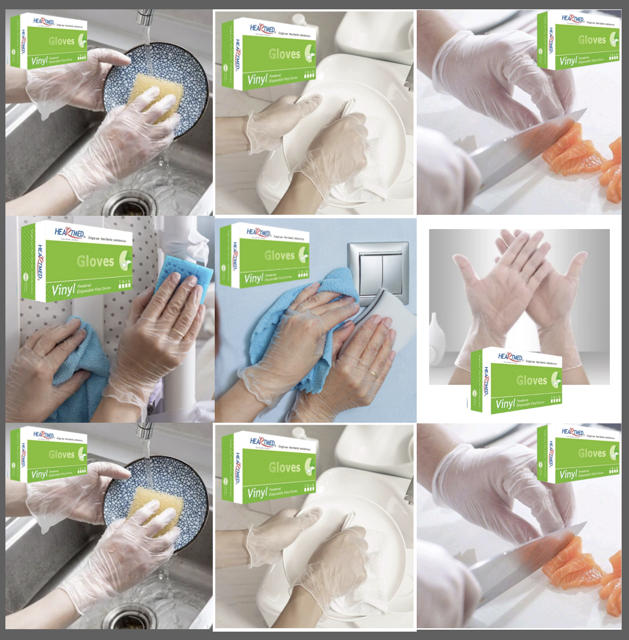 ✅ Pack de 5 boîtes de 100 gants en vinyle – (Idéal pour les utilisateurs réguliers)