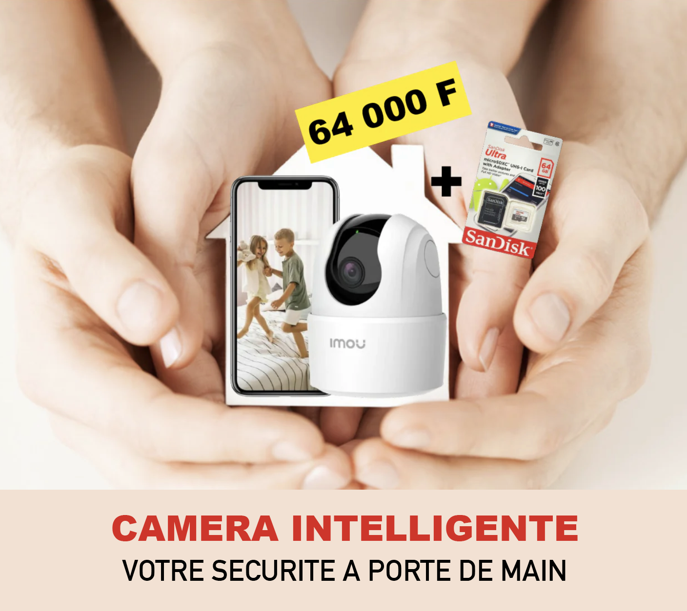 ✅ CAMERA INTELLIGENTE + ✅ Carte Mémoire 64 GB