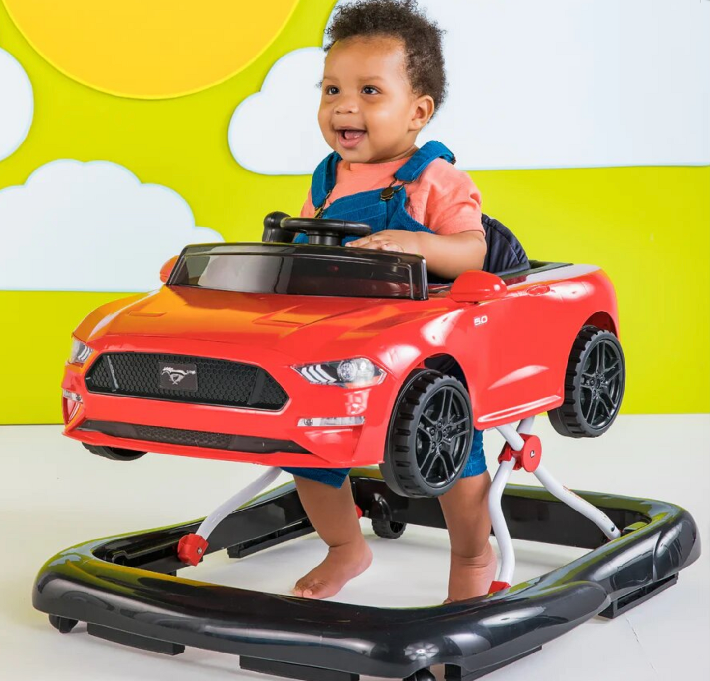 ✅ Trotteur 3 en 1 Ford Mustang Rouge : Style et Apprentissage