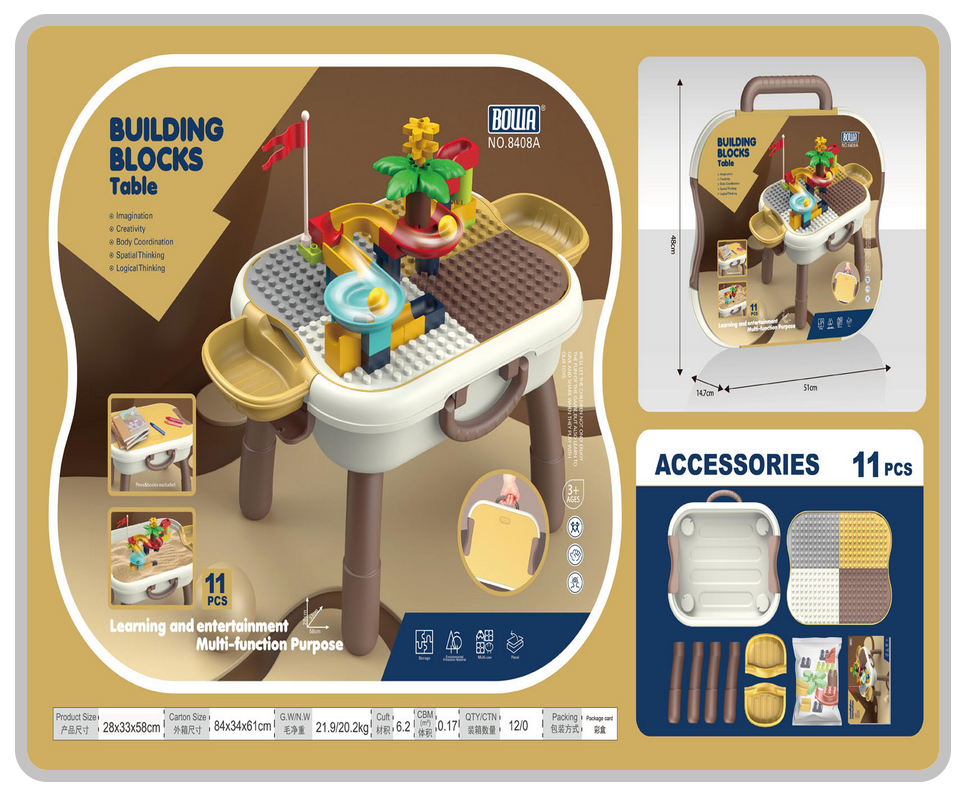 ✅ Table de Construction Multifonction : Amusement et Créativité sans Limites