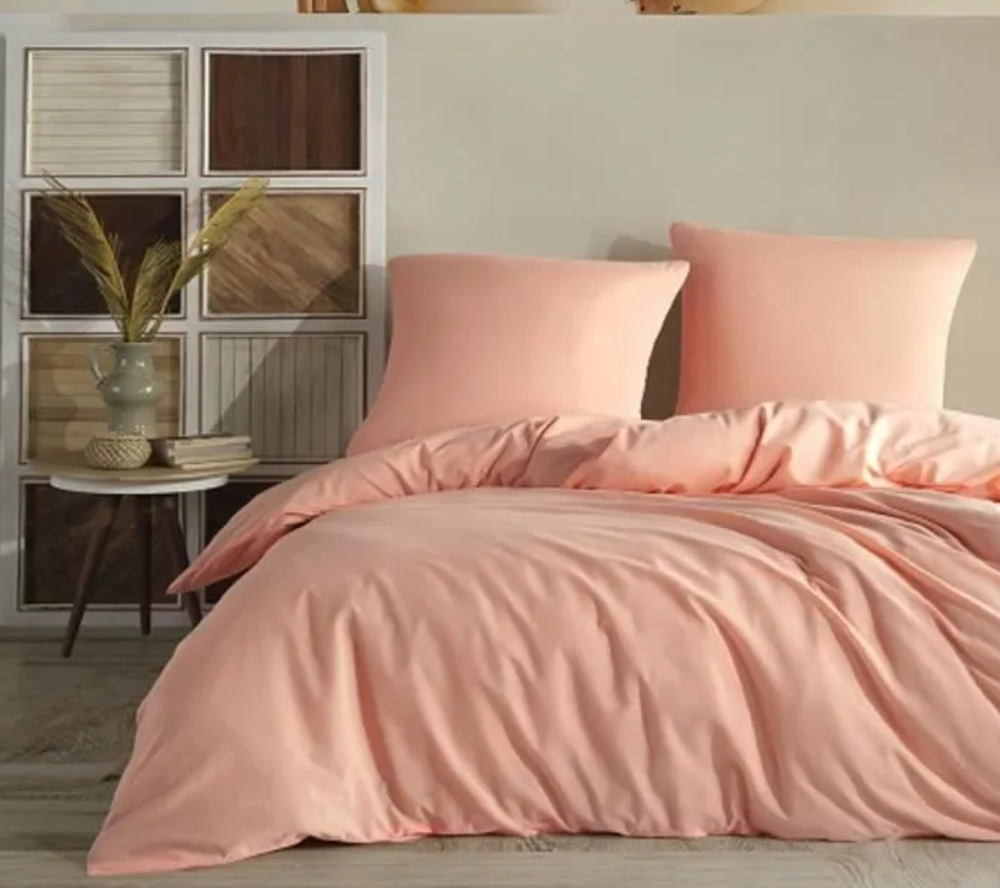 PACK DRAPS PLAT+2 TAIES+ COUETTES COULEUR (220cmx240cm)3