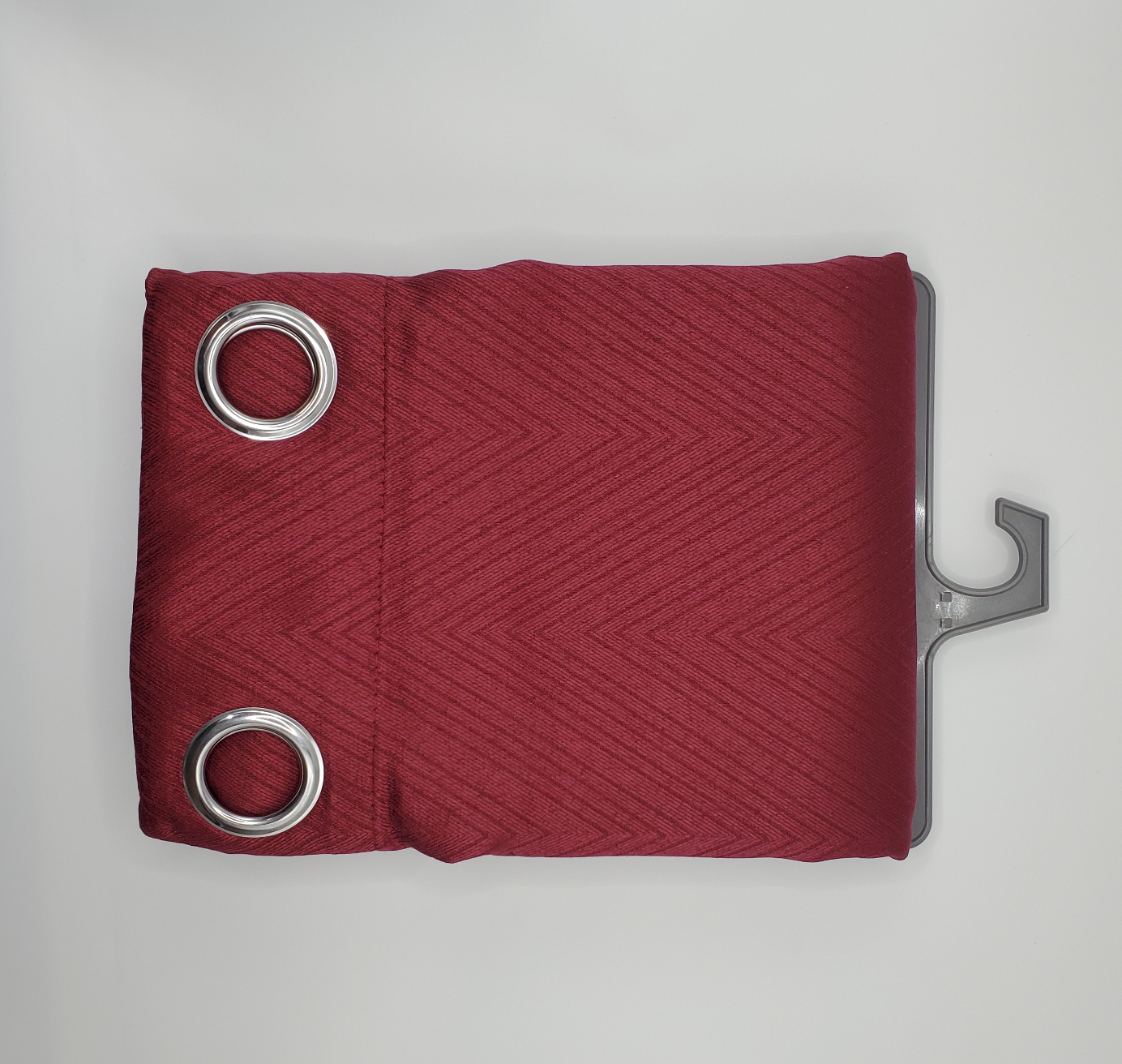 ✅ RIDEAU OCCULTANT ZIG ZAG ROUGE L140 x H260 cm