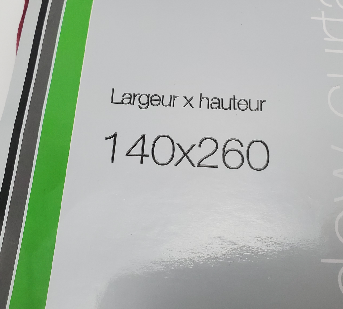 ✅ RIDEAU OCCULTANT ZIG ZAG ROUGE L140 x H260 cm