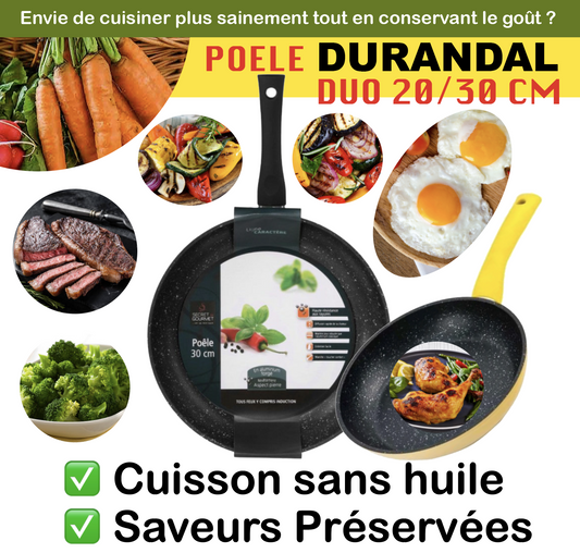 ✅ Duo de Poêles "Maîtrise & Saveurs"