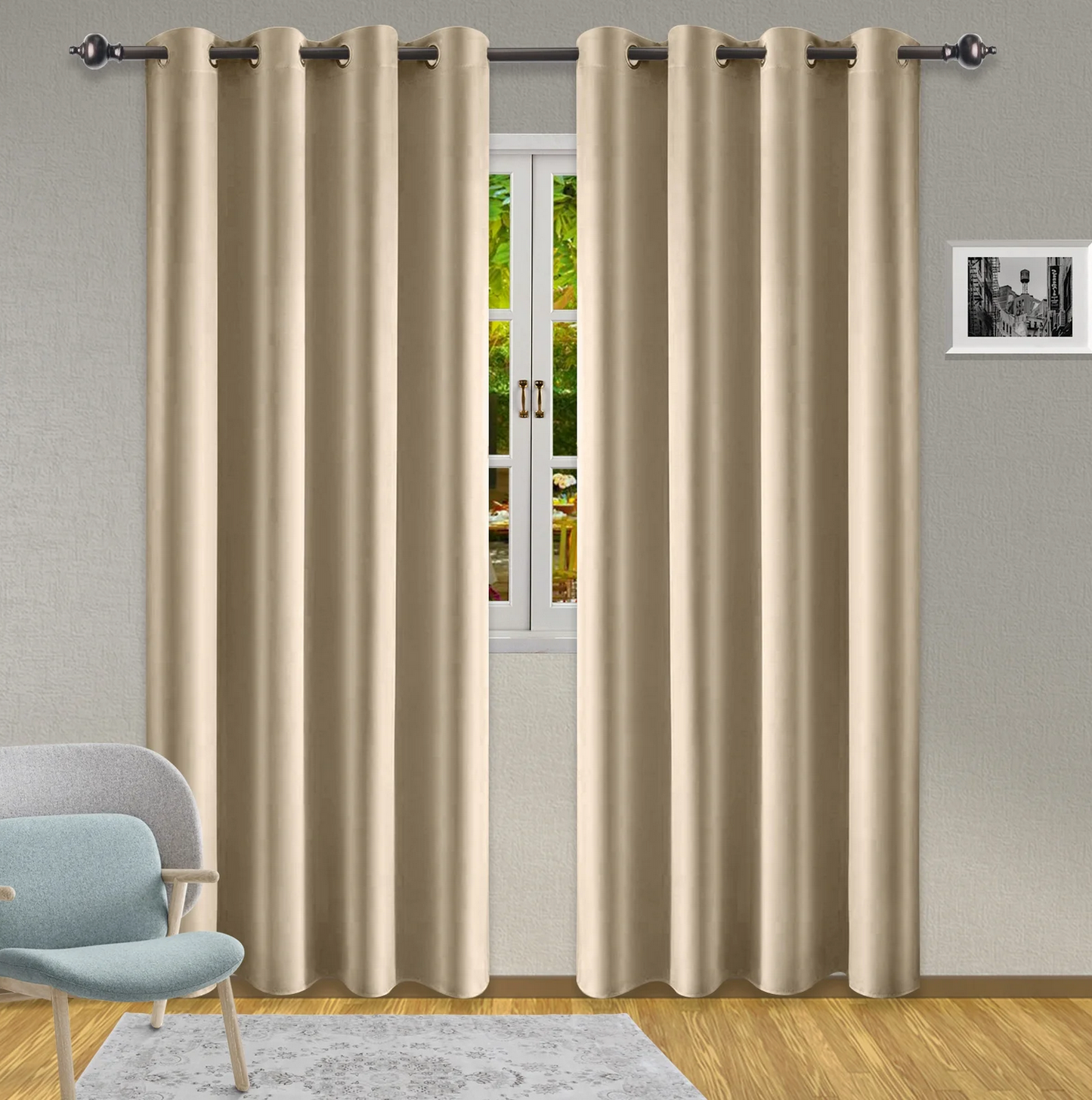 ✅ RIDEAU 100% OCCULTANT "MIRAGE" L140 x H260 cm