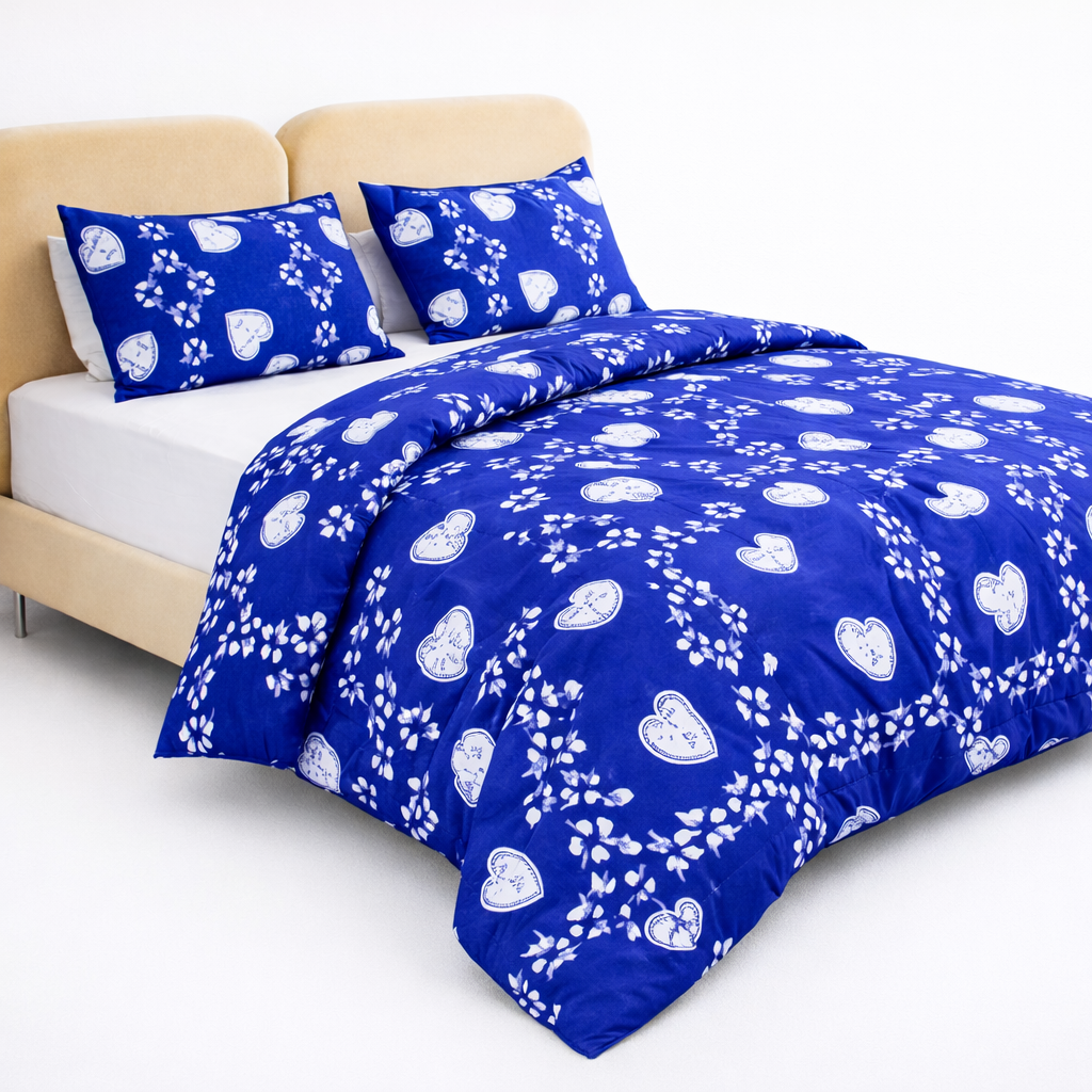 PACK DRAPS PLAT+2 TAIES+ COUETTES COULEUR (220cmx240cm)