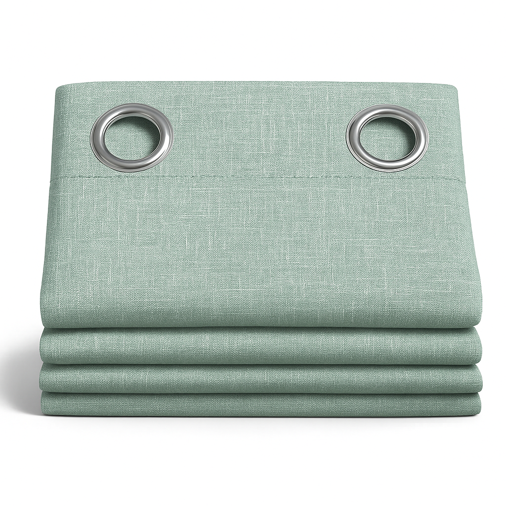 ✅ RIDEAU 100% OCCULTANT "CELADON CHIC" L140 x H260 cm
