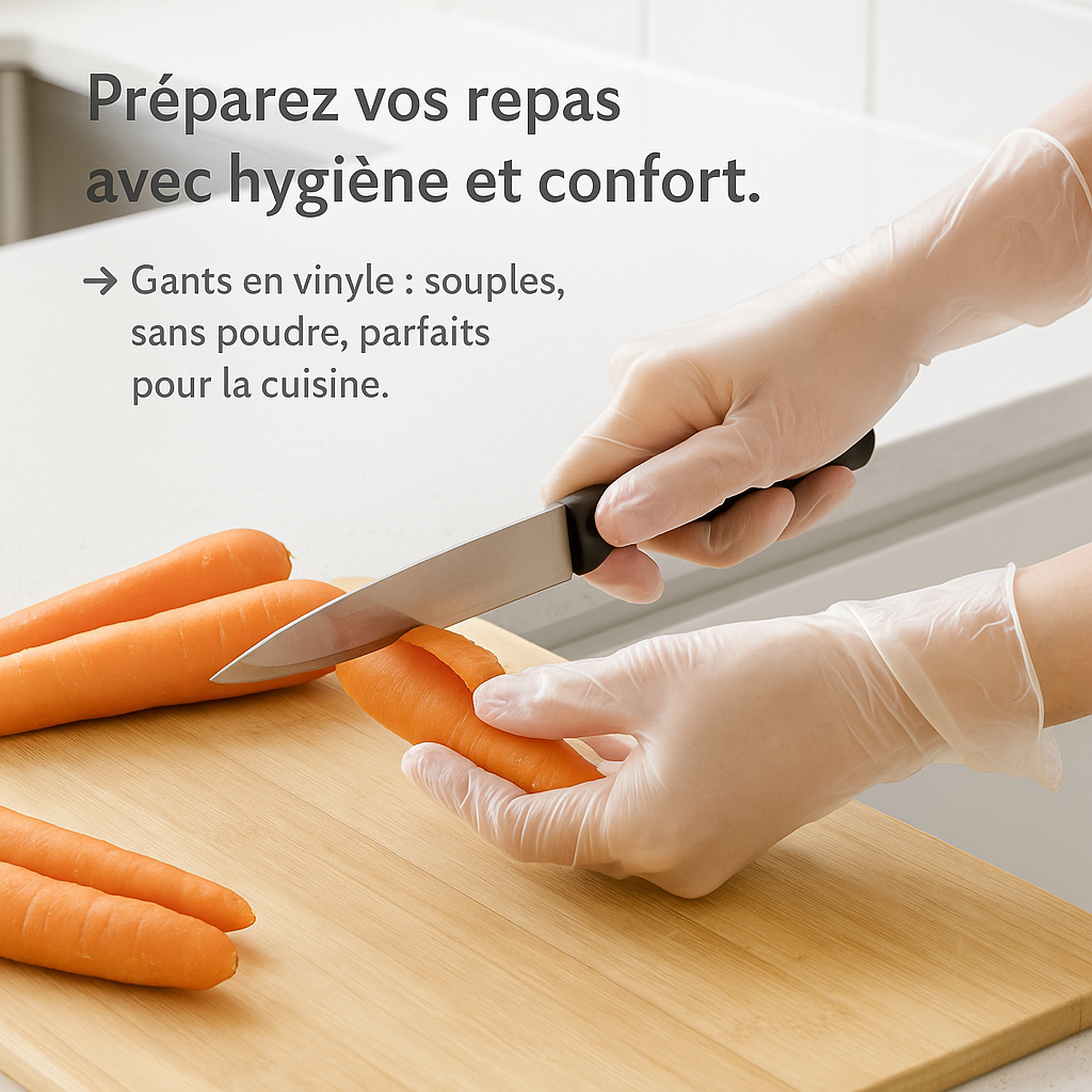 ✅ Pack ECO de 10 boîtes de 100 gants en vinyle – (Idéal pour les utilisateurs à grande échelle)
