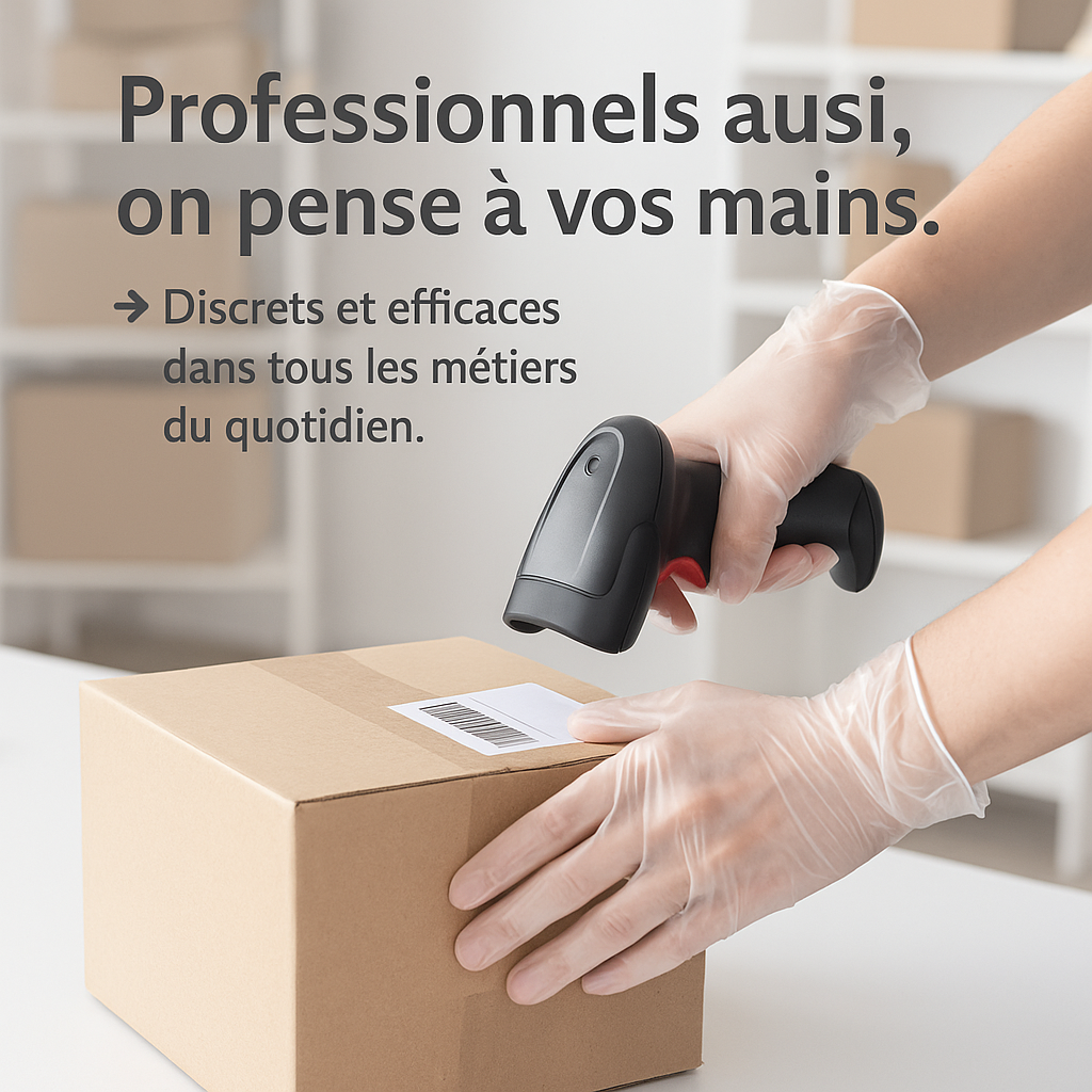 ✅ Pack ECO de 10 boîtes de 100 gants en vinyle – (Idéal pour les utilisateurs à grande échelle)