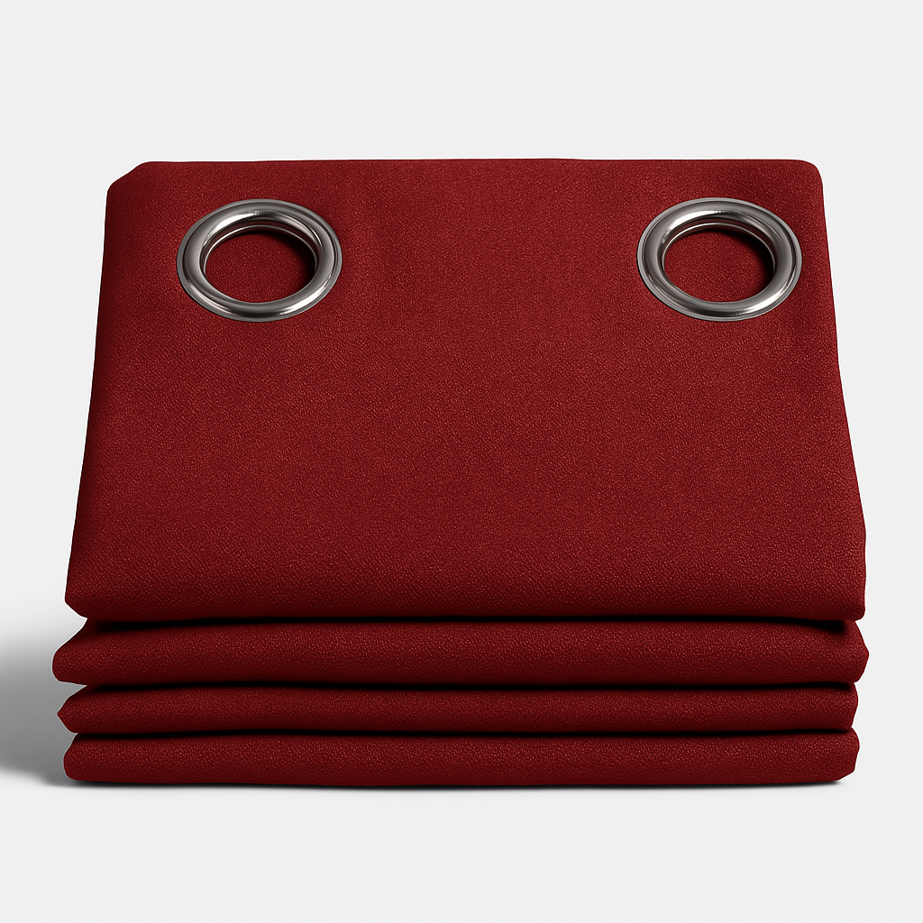 ✅ RIDEAU 100% OCCULTANT "LUXOR" L140 x H260 cm (ROUGE)