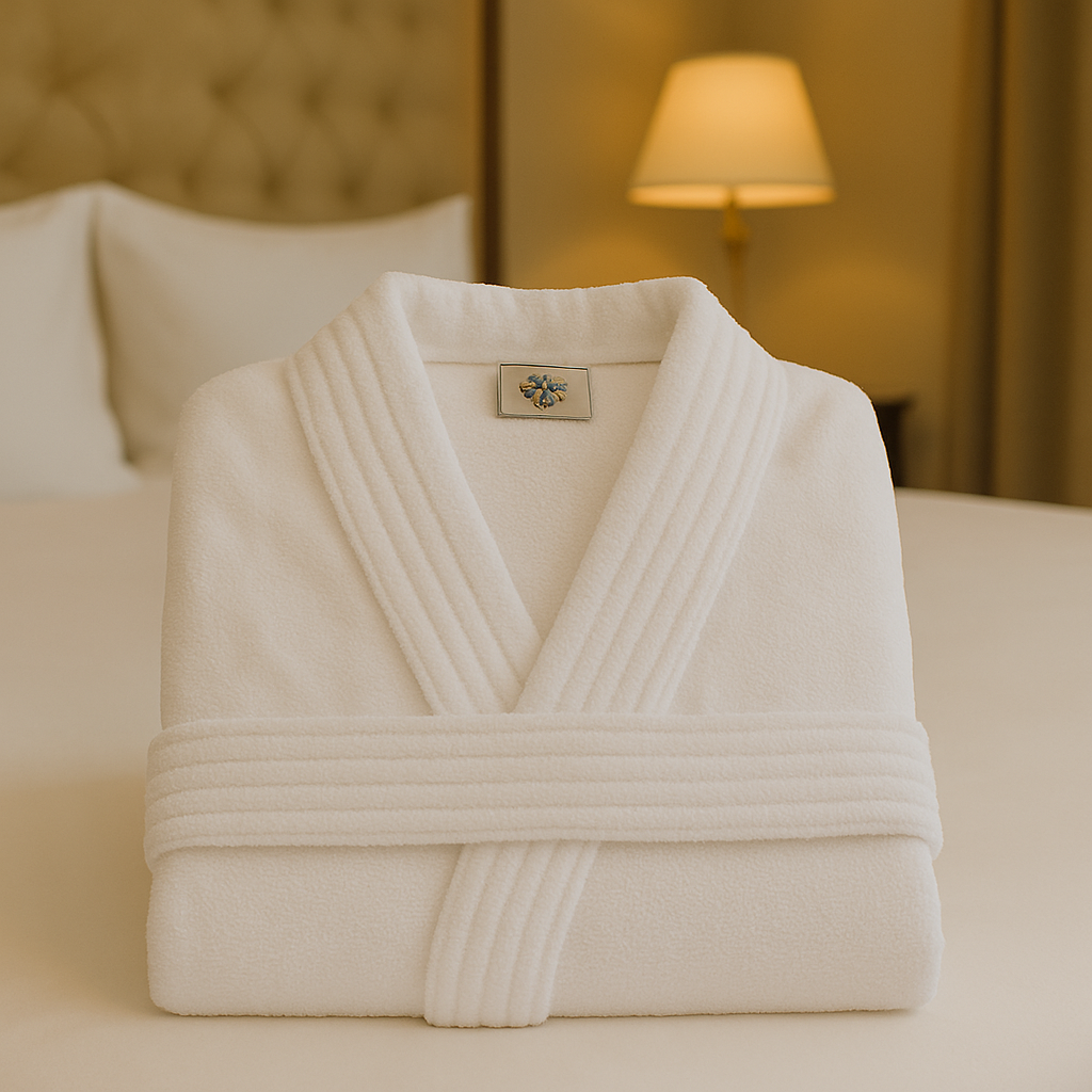 ✅ Peignoir de Luxe de Qualité Supérieure Blanc
