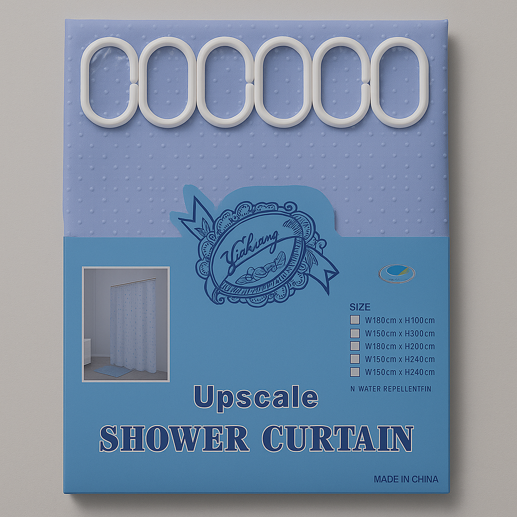 ✅ RIDEAU DE DOUCHE IMPERMEABLE 180 x 180 cm