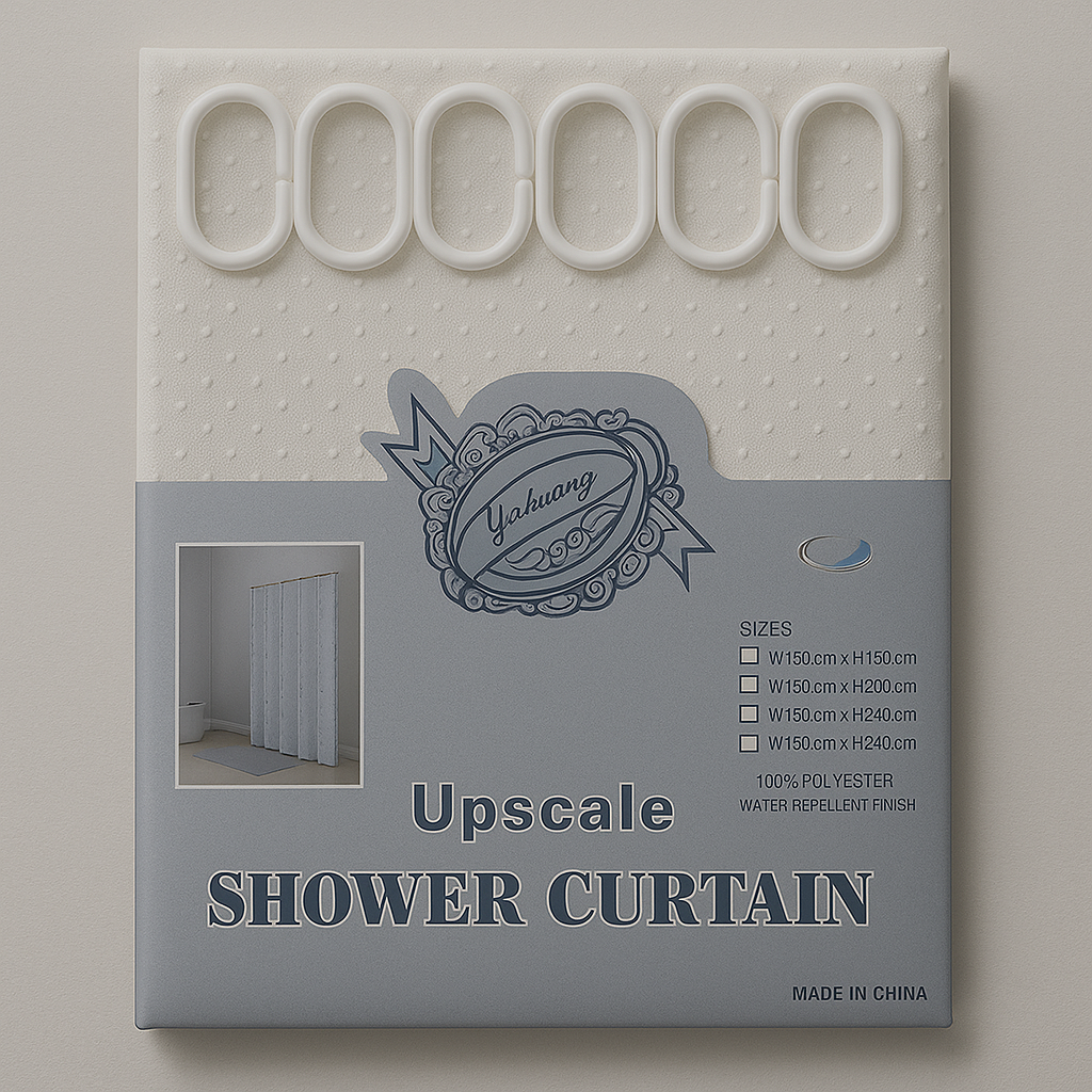 ✅ RIDEAU DE DOUCHE IMPERMEABLE 180 x 180 cm