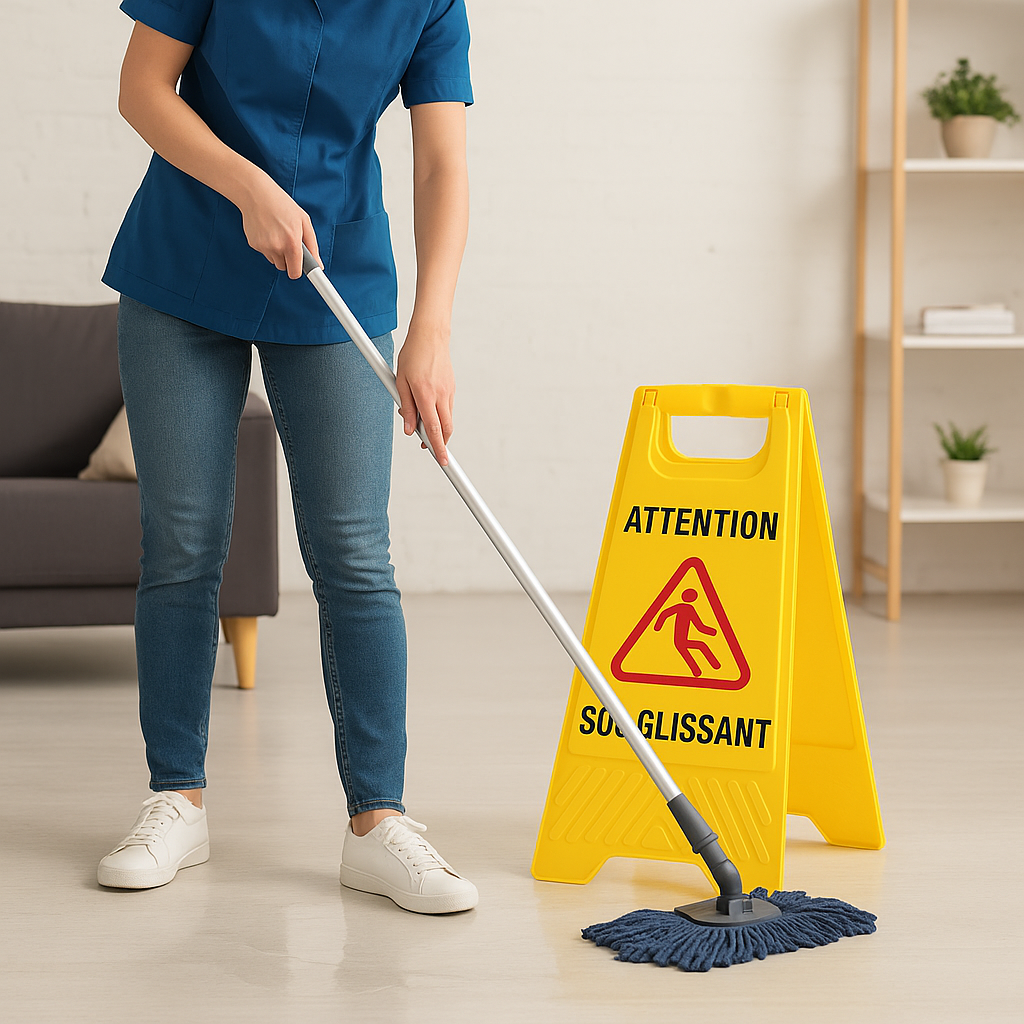 ✅ Panneau de Signalisation "ATTENTION SOL GLISSANT"