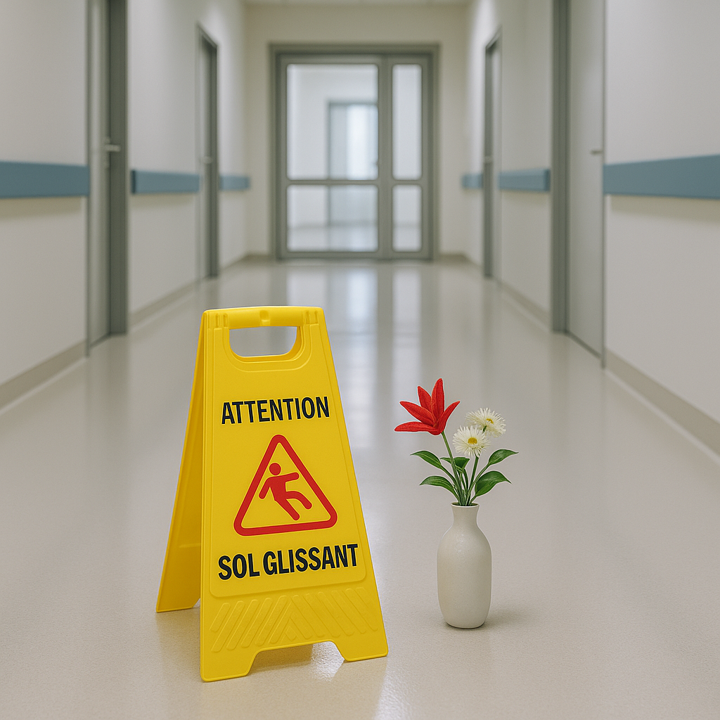✅ Panneau de Signalisation "ATTENTION SOL GLISSANT"