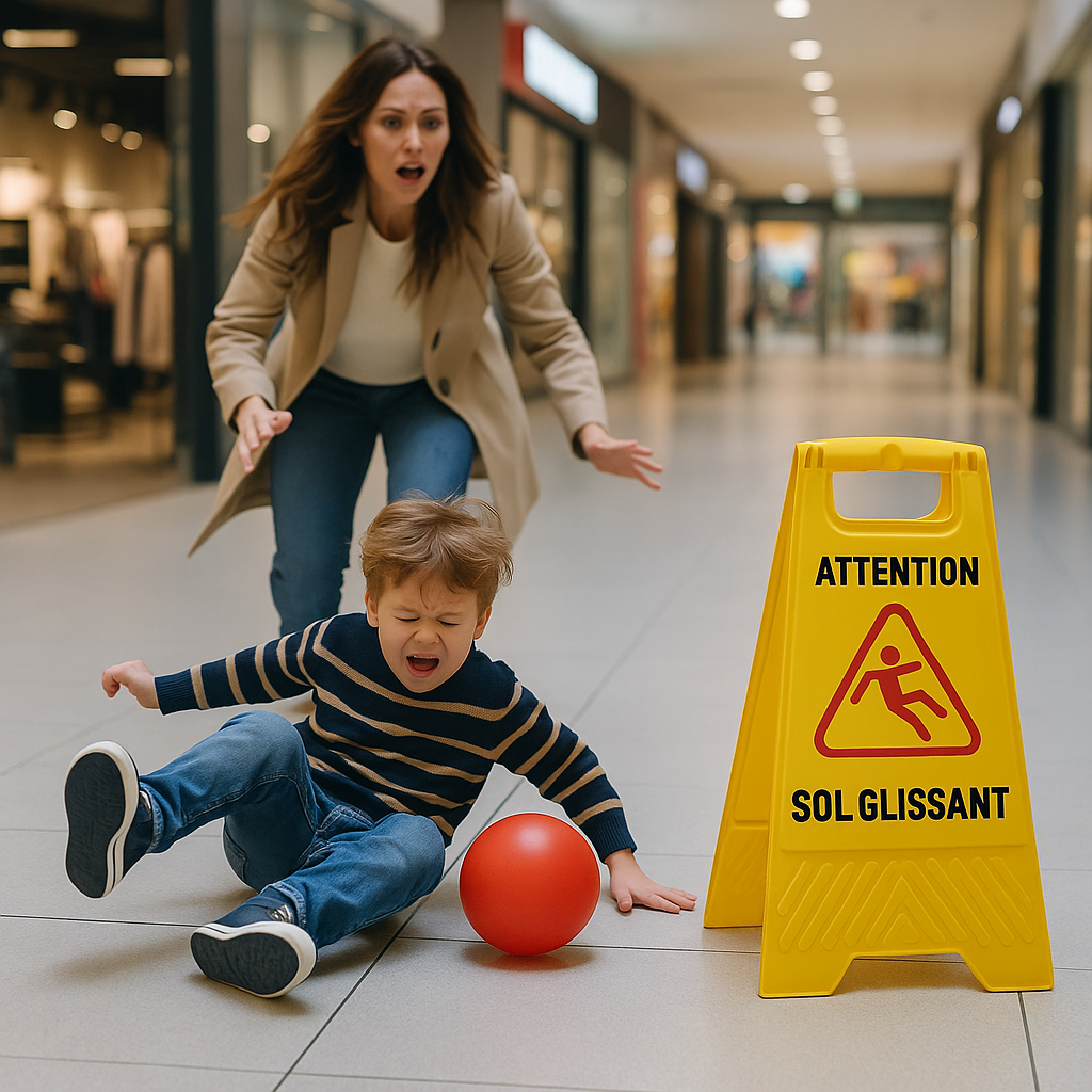 ✅ Panneau de Signalisation "ATTENTION SOL GLISSANT"