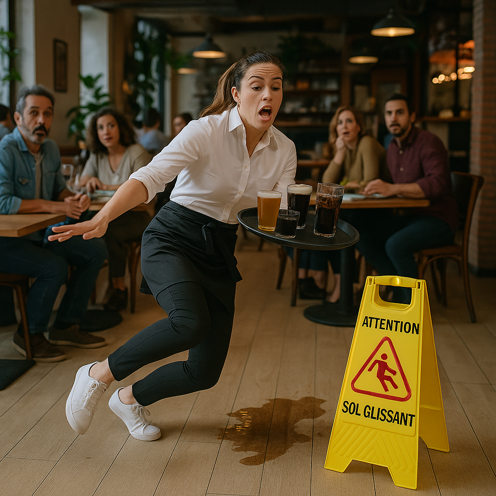 ✅ Panneau de Signalisation "ATTENTION SOL GLISSANT"