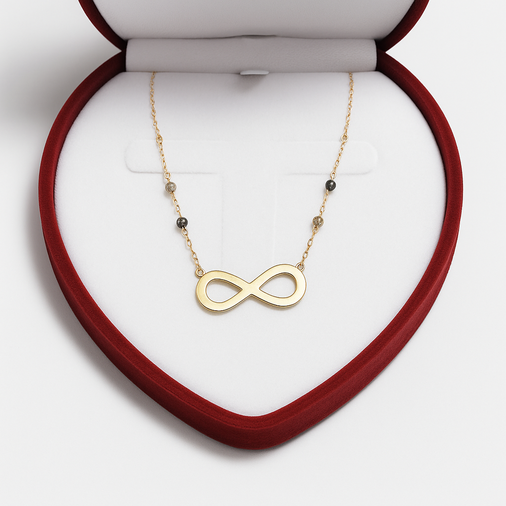 COLLIER EN OR 18 CARRATS "INFINITY"