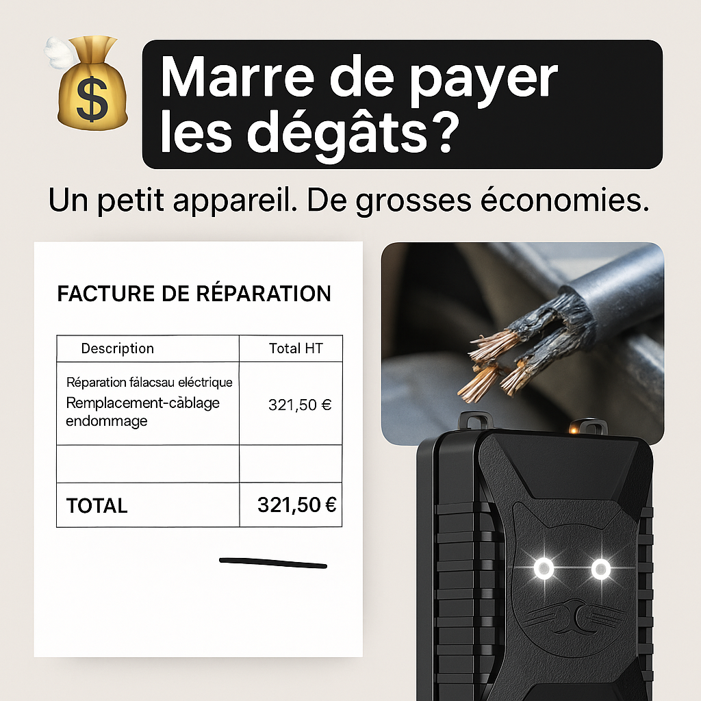✅ BOITIER ULTRASON REPULSIF RONGEURS