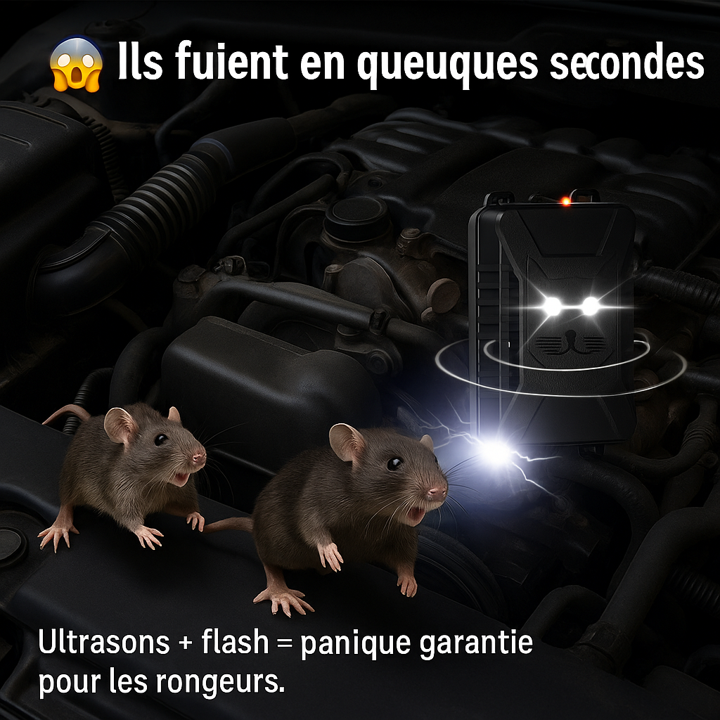 ✅ BOITIER ULTRASON REPULSIF RONGEURS