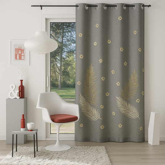 ✅ RIDEAU OCCULTANT "TAUPE" L140 x H260 cm