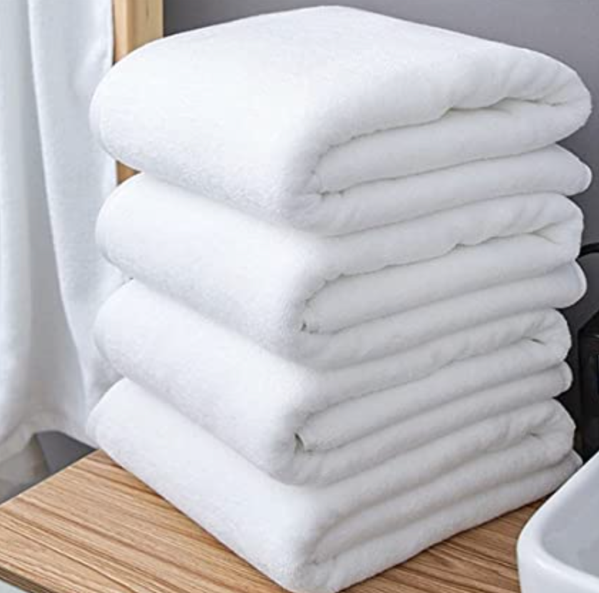 ✅ Serviettes 100% coton " drap de bain" (Disponibles en Blanc et en couleurs)
