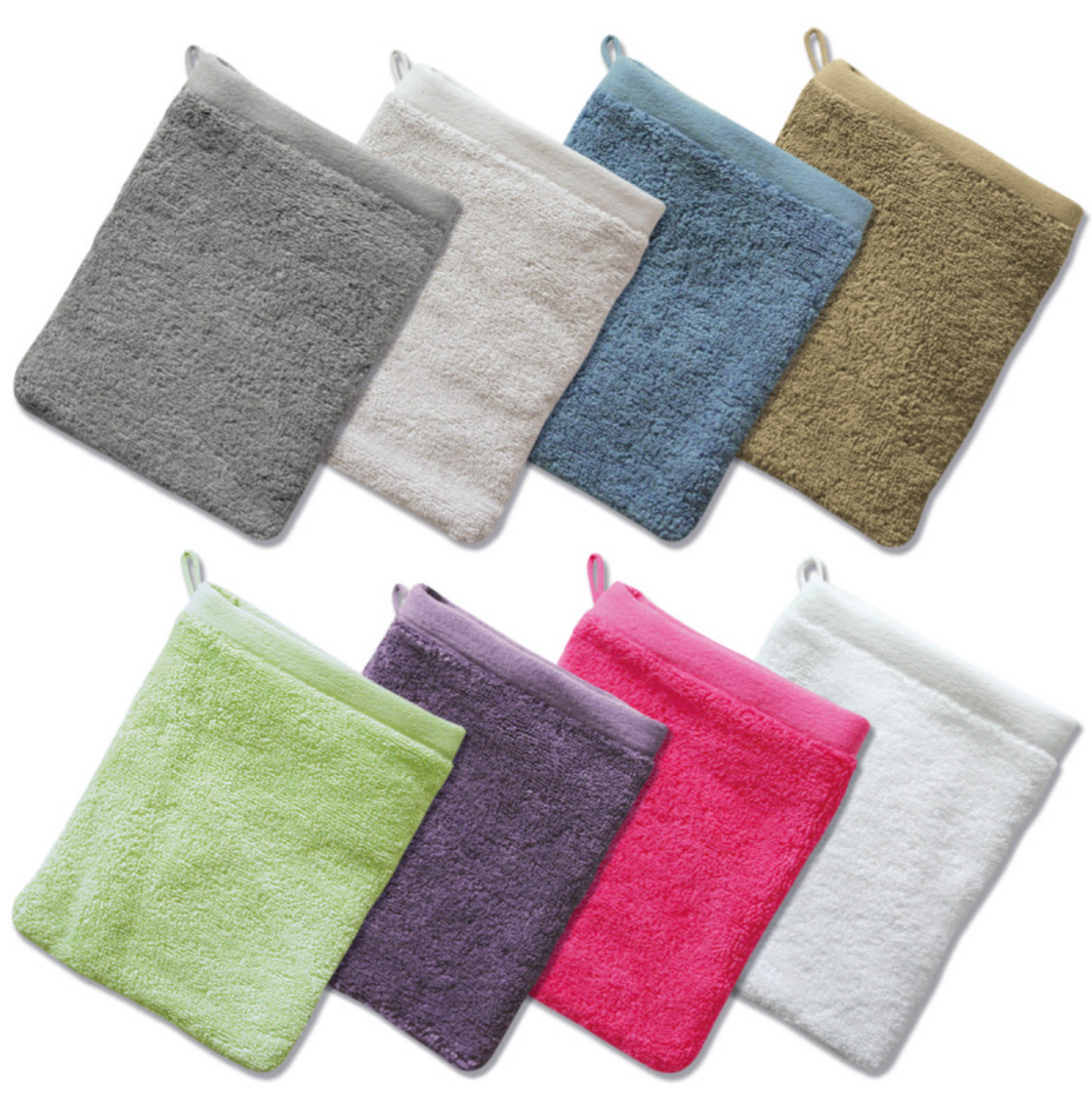 ✅ Pack de 12 Gants de Toilette Ultra Doux (21 cm x 15 cm)
