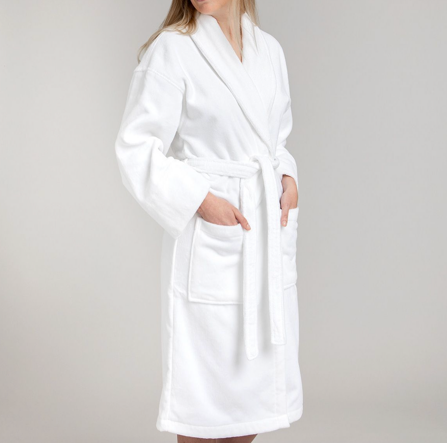 ✅ Peignoir de Luxe de Qualité Supérieure Blanc