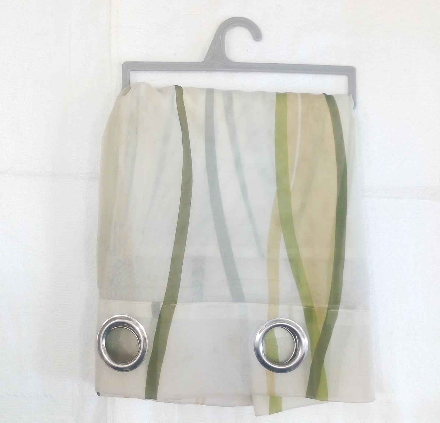 ✅ VOILAGE MOTIF VAGUE VERT L140 x H240 cm