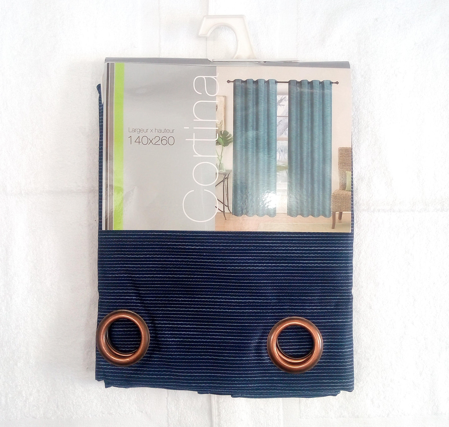 ✅ RIDEAU NEW BLEU L140 x H260 cm