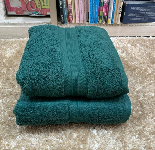 ✅ Pack de 02 Serviettes 100 % coton MM+GM (70x130 cm & 90x160 cm)