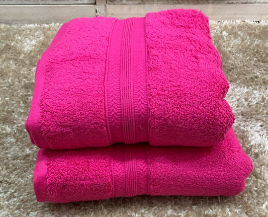 ✅ Pack de 02 Serviettes 100 % coton MM+GM (70x130 cm & 90x160 cm)
