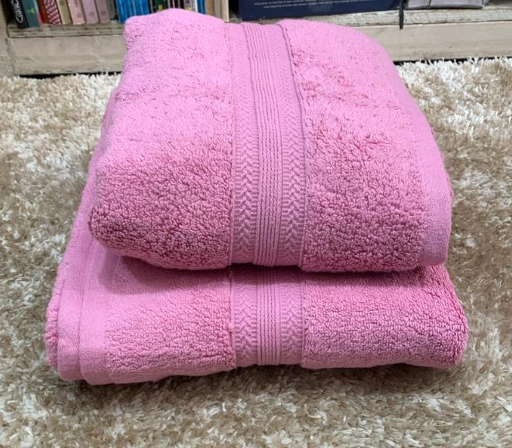 ✅ Pack de 02 Serviettes 100 % coton MM+GM (70x130 cm & 90x160 cm)