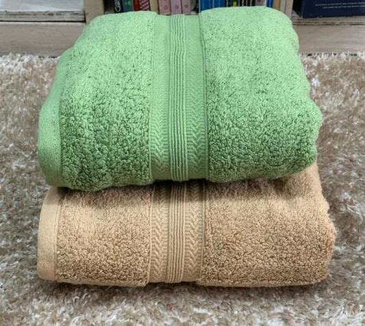 ✅ Pack de 02 Serviettes 100 % coton MM+GM (70x130 cm & 90x160 cm)