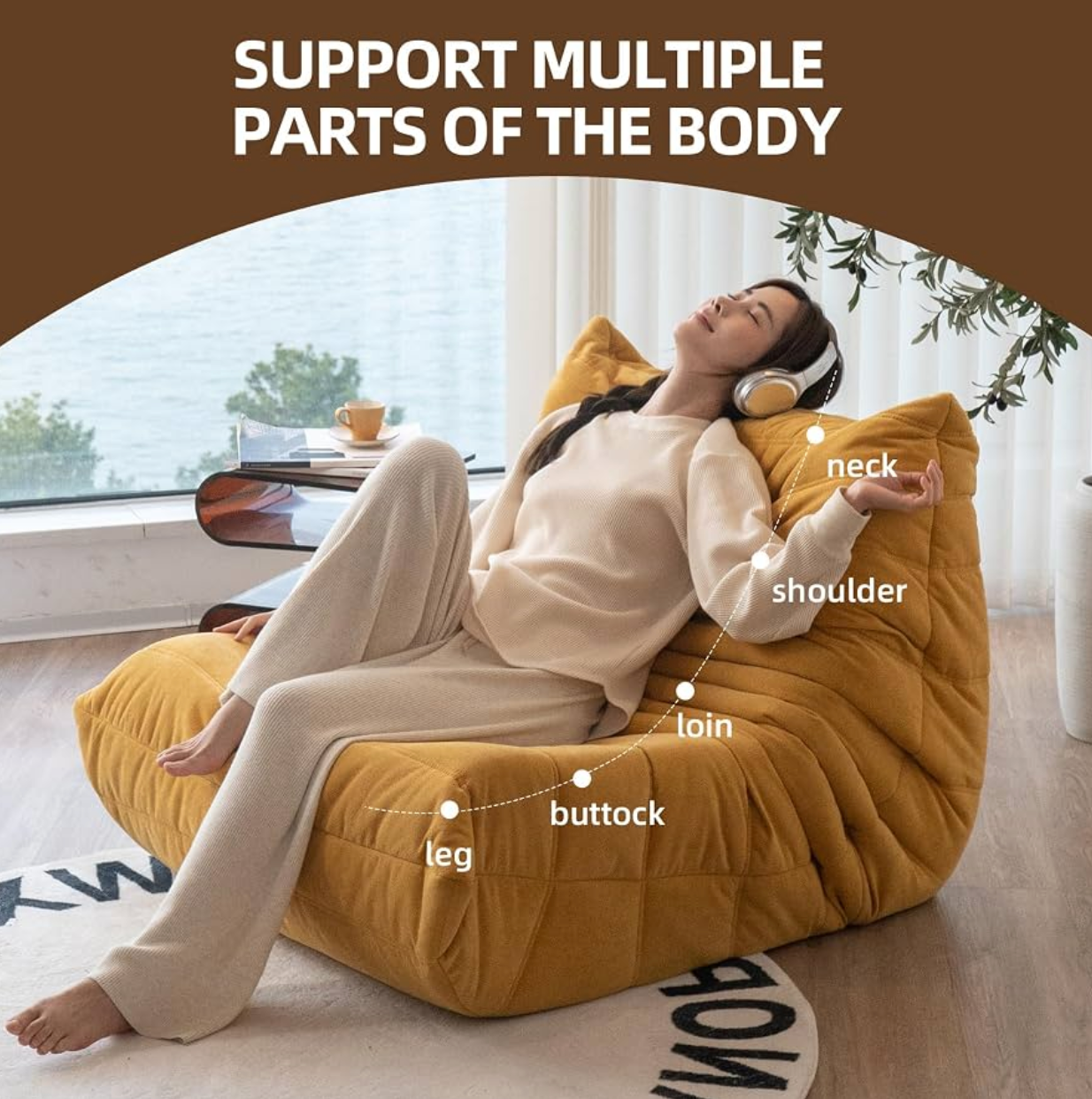 ✅ Canapé Fauteuil Cocoon Relax (90*101*75 cm)