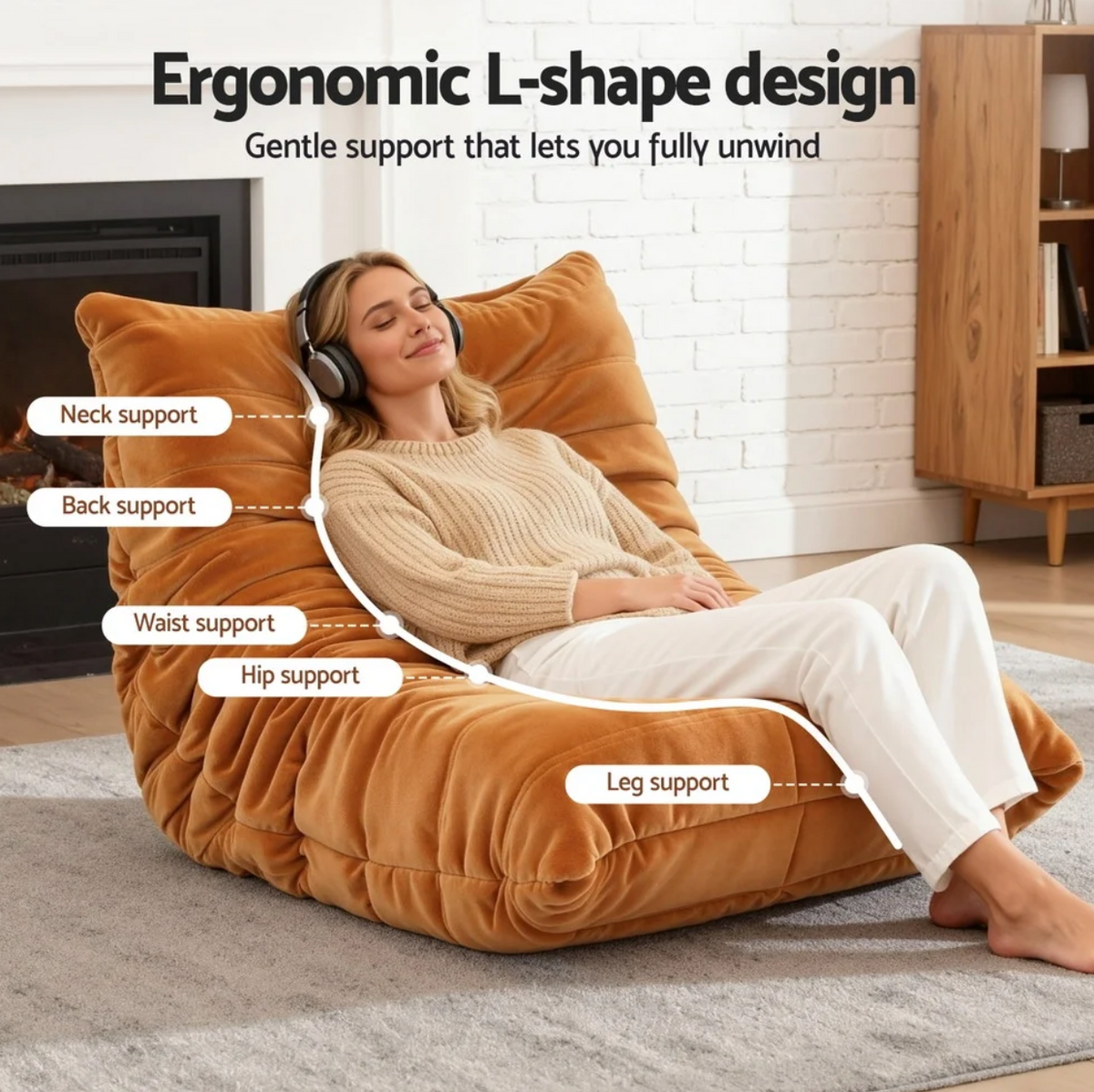 ✅ Canapé Fauteuil Cocoon Relax (90*101*75 cm)