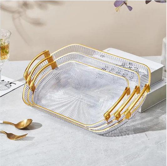 ✅ SET DE 03 PLATEAUX SERVICE PREMIUM