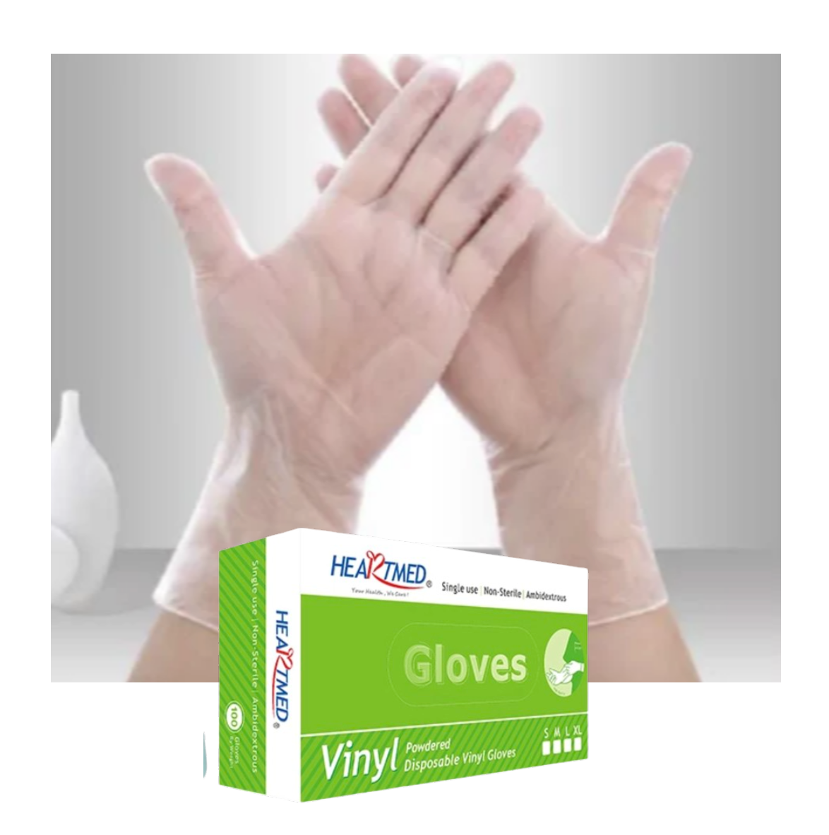 ✅ Boite de 100 Gants Jetables Multi-Usages en Vinyl Transparent