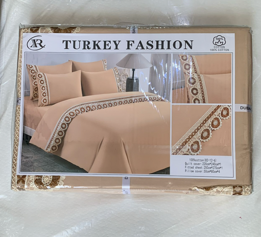 ✅ PARURE DE LIT (06 pièces) 01 HOUSSE DE COUETTE + 01 DRAP HOUSSE + 04 Taies D'OREILLER